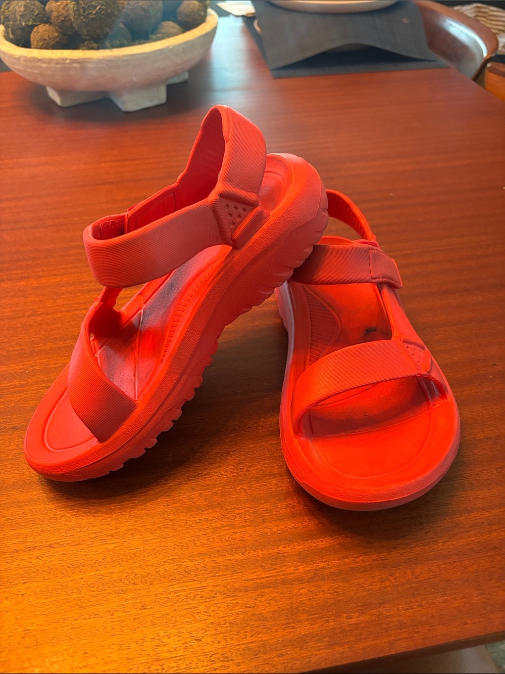 Womens red tevas